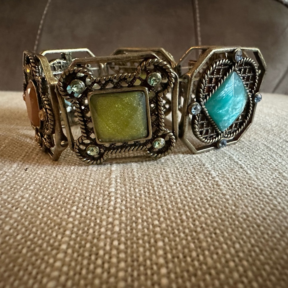 Mixit Green and Blue Bohemian Bracelet